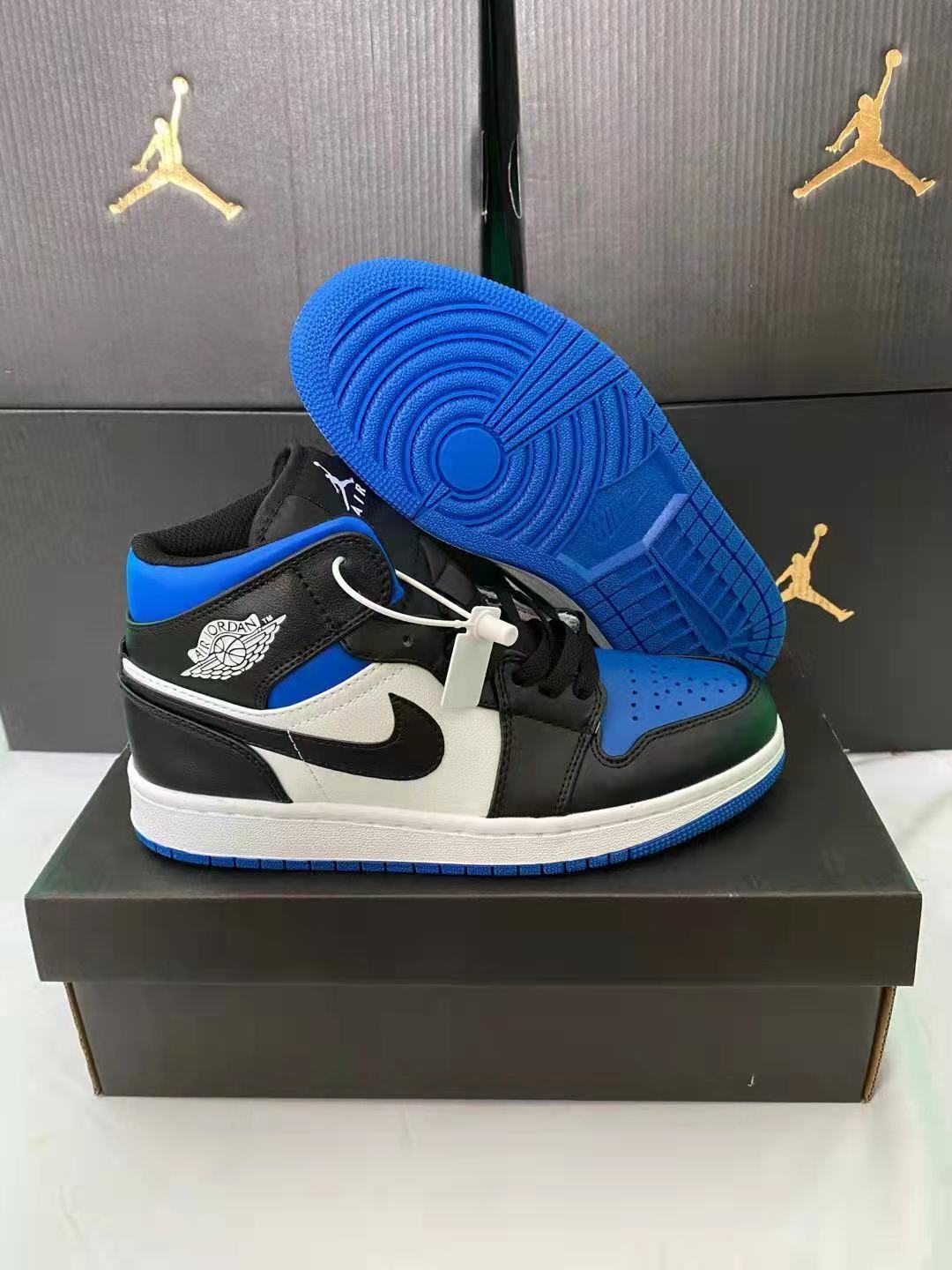 纯原aj1男鞋中帮黑白灰乔1女鞋樱花粉男女运动鞋休闲篮球鞋 g03樱花粉