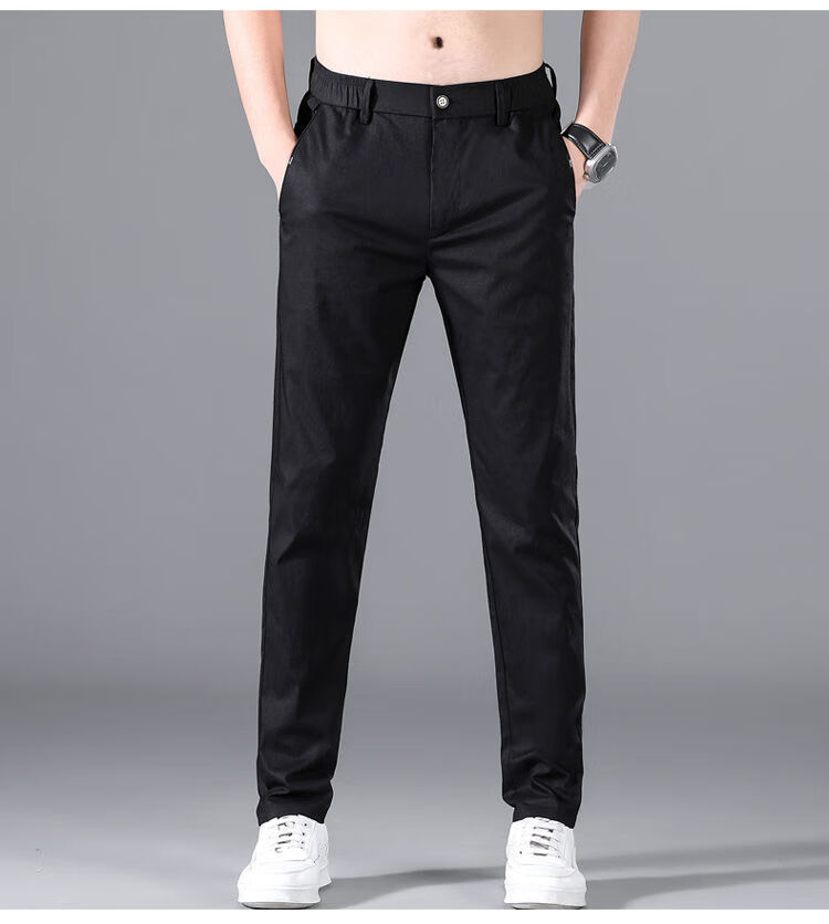 啄木鸟春季男装休闲长裤子运动新款春秋透气束脚潮流韩版小脚男裤早春