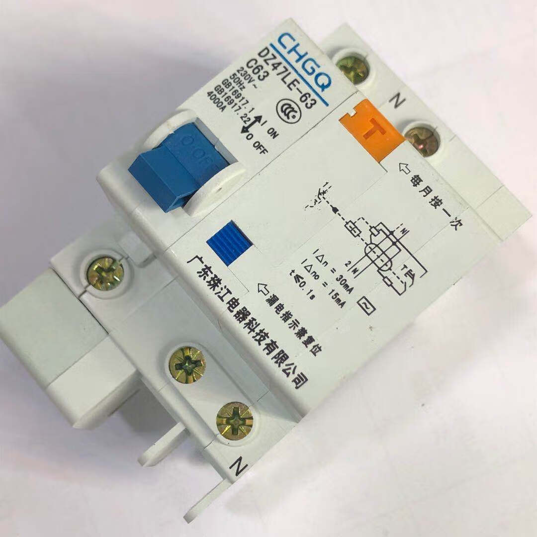 漏电保护器双dz47le升款家用总开2p63a空气开关断路器 63a 2p【图片