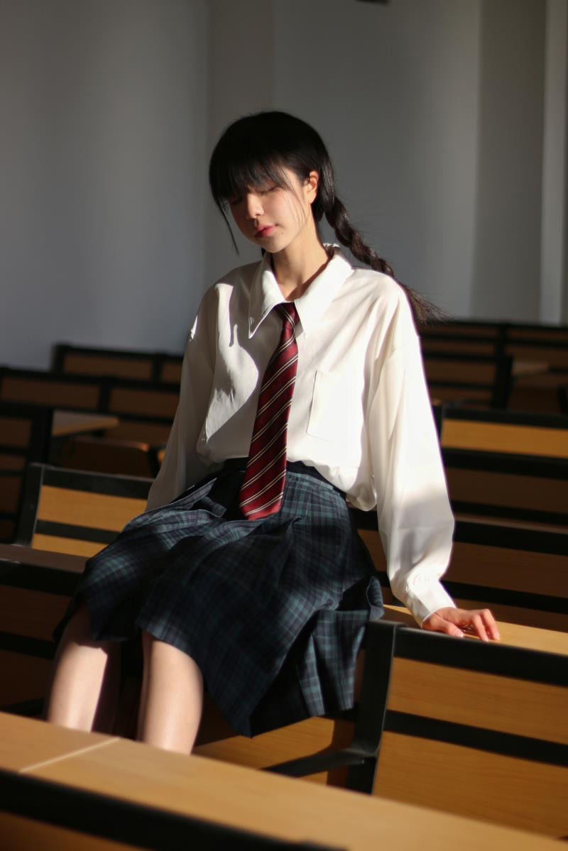 oiuo白衬衣春秋季款日系jk制服日系学院风设计感小众长袖白衬衫女上衣