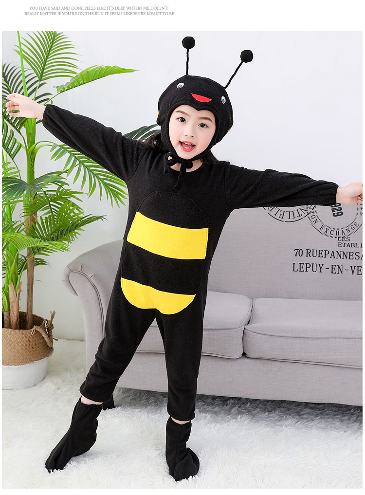 儿童小蚂蚁表演服幼儿动物卡通舞蹈话剧造型演出蚂蚁过河舞蹈服装帽子