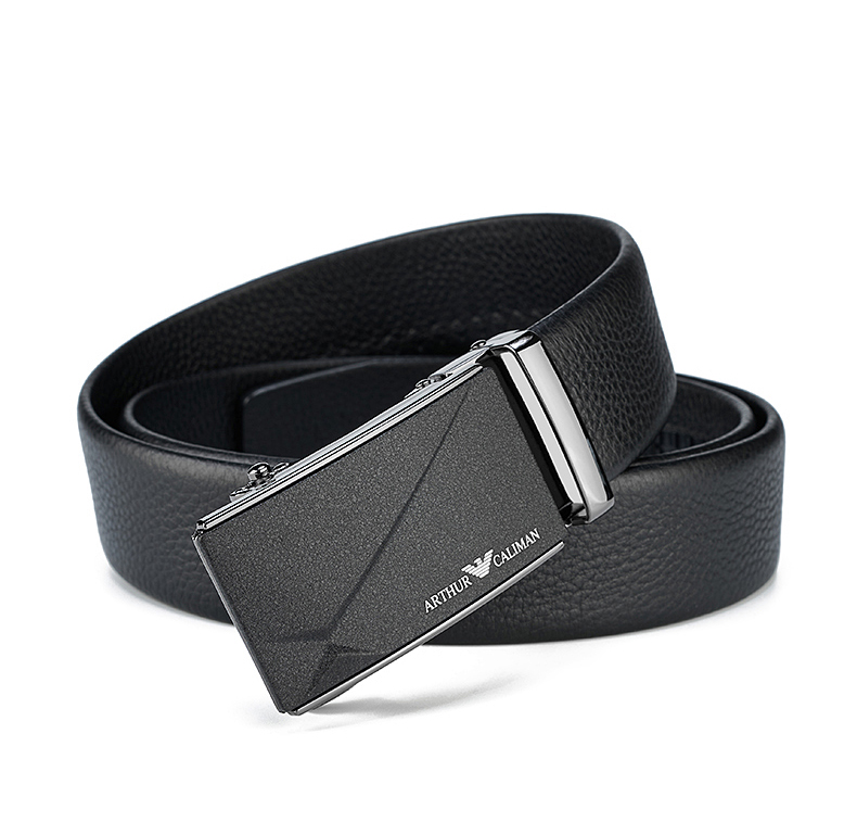 优选好物哭泣腰带男士皮带真自动扣牌腰带青年商务裤带经典款银色礼盒
