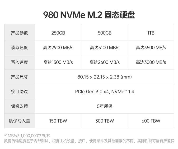 三星samsung980pro固态硬盘970evoplus500g1tb台式m2970evoplus500g