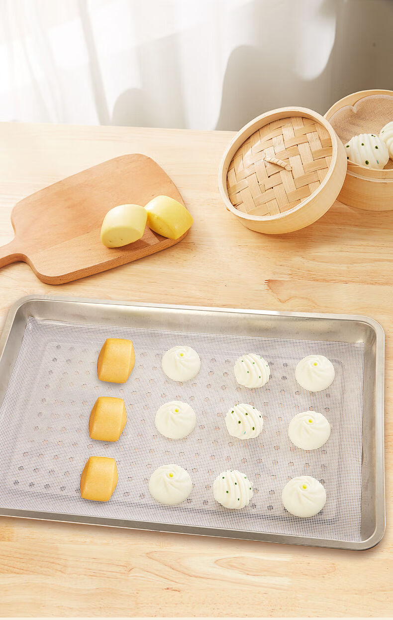 蒸笼布食品级硅胶蒸笼垫不沾家用蒸锅包子小笼包垫笼屉蒸馍耐高温加厚