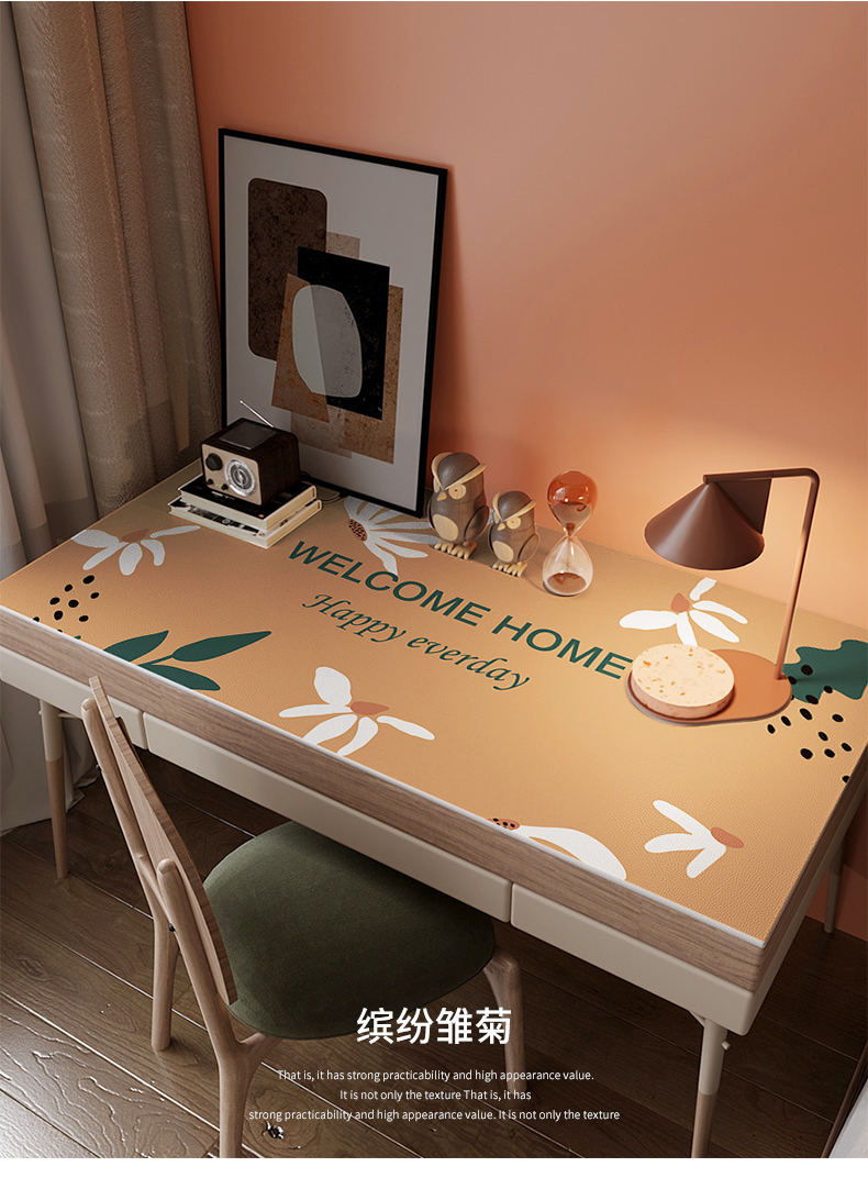 新款书桌硅胶垫书桌桌垫子布硅胶写字台学习桌布电脑