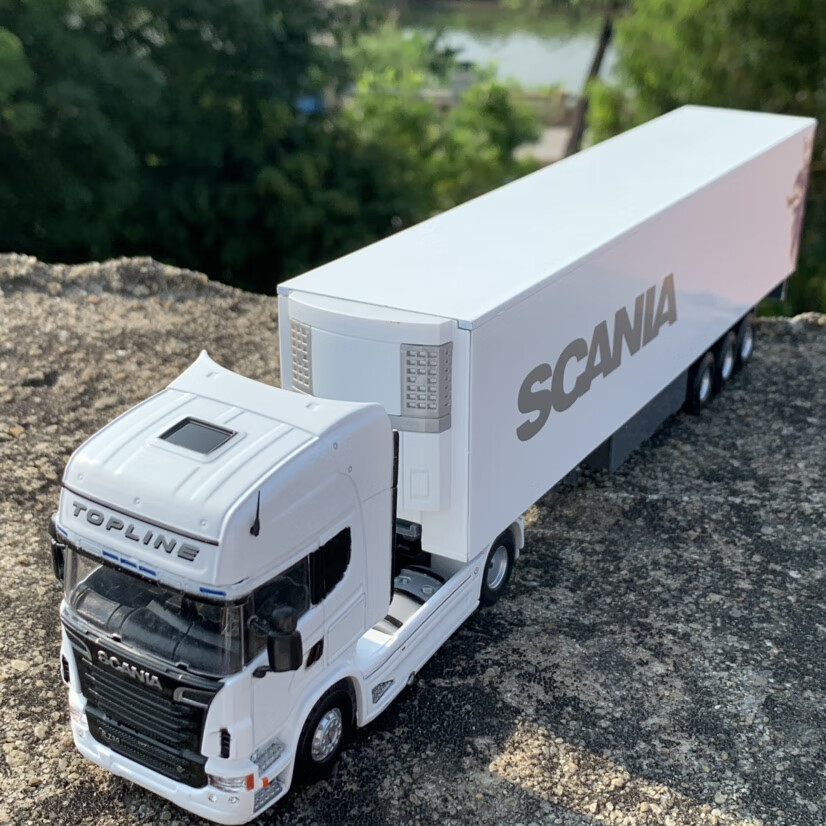 1:50斯堪尼亚重型半挂车合金货车模型摆件定制 型摆件定制【图片 价格