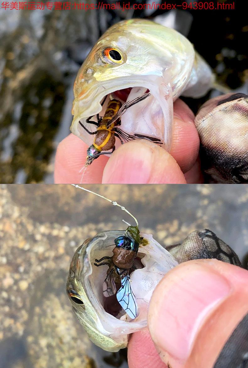 路亚饵微物迷你假饵仿生鱼饵苍蝇路亚蜜蜂飞蝇昆虫草鲤鱼马口绿豆蝇14