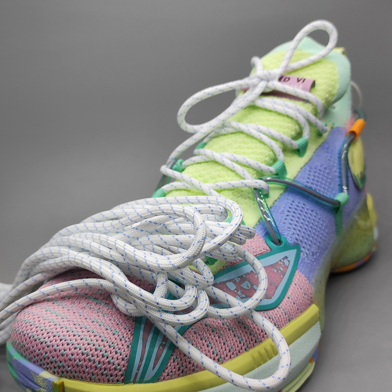 闪击6鞋带适配李宁篮球鞋非原装黑白玫瑰粉开赛夜美国队圣诞节六粉色