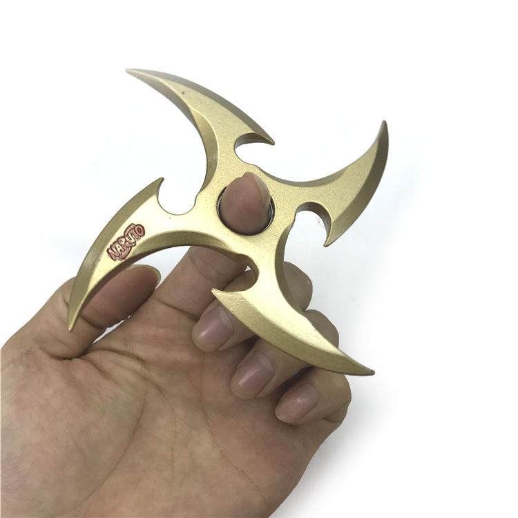 火影忍者飞镖火影忍者手里剑飞镖金属舞器模型鸣人佐助旋转未开刃盒装