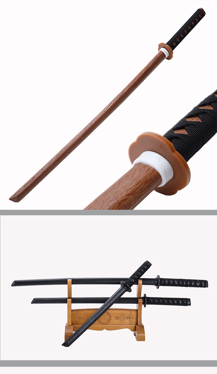 somepet唐直刀长款木刀带鞘日式居合道实木制日本武士刃练习刀剑木质