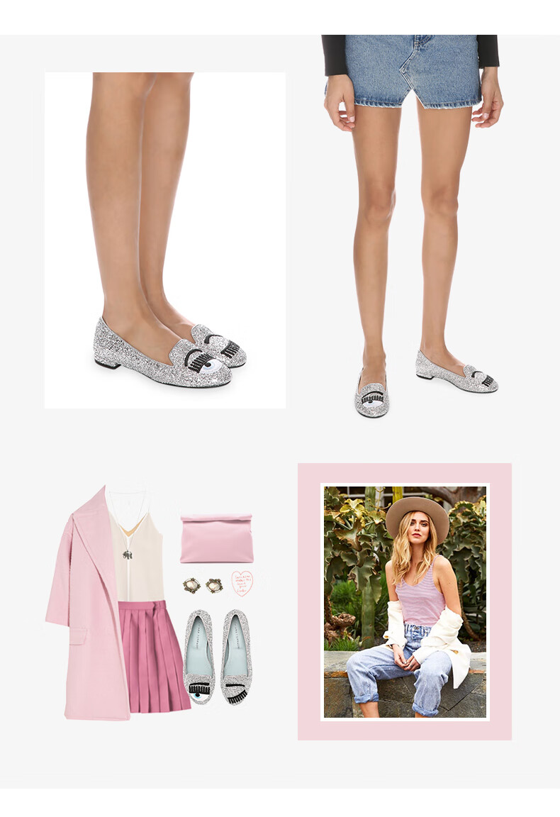 时尚女鞋 单鞋 chiara ferragni chiara ferragni大眼睛单鞋女春夏