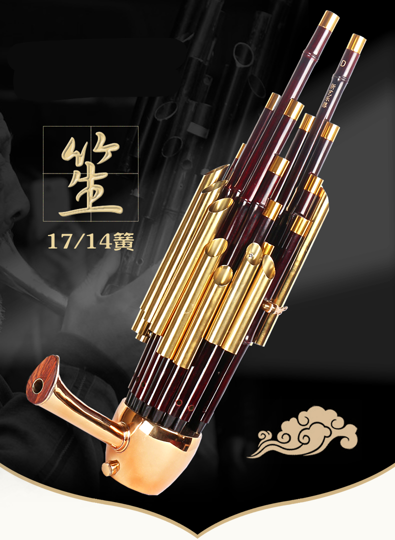 17簧14簧扩音笙乐器大全圆笙方笙修笙工具竽乐器笙包初学者定制款 14