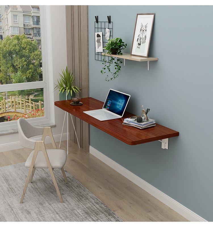 定制壁挂式折叠桌板家用小户型厨房挂墙连壁置物架靠墙电脑桌敬琳堂