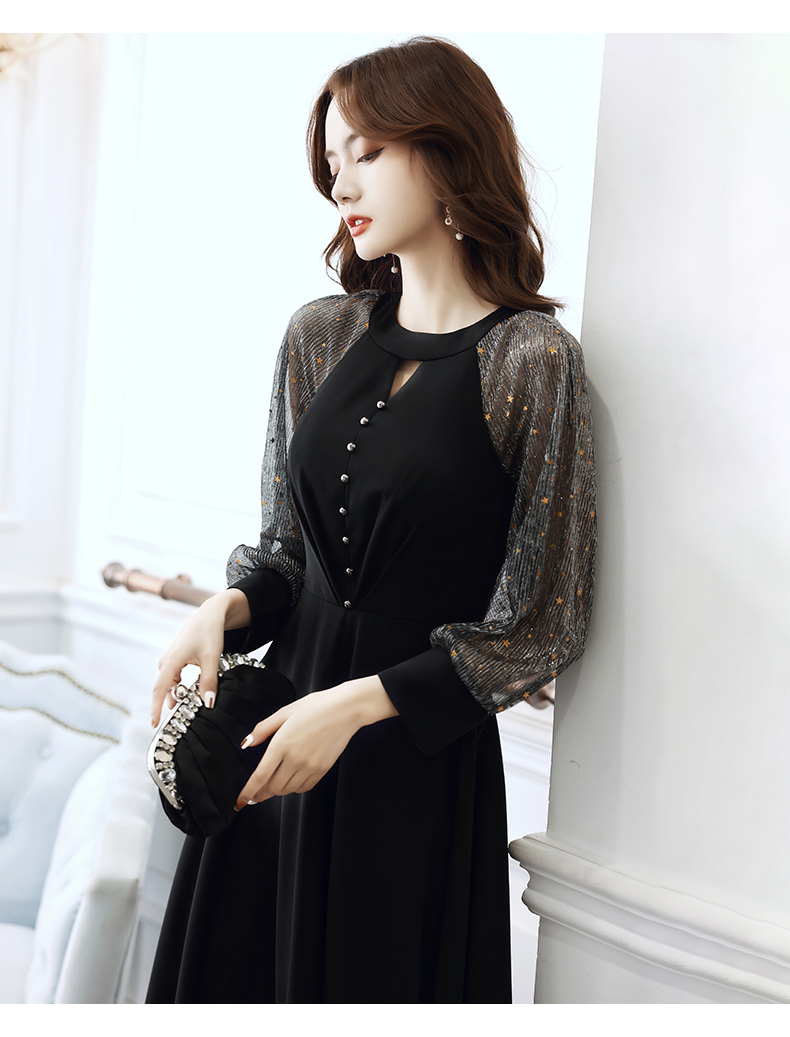 鹿王2021新款时尚女装晚礼服裙女宴会气质高贵优雅平时可穿轻奢小众