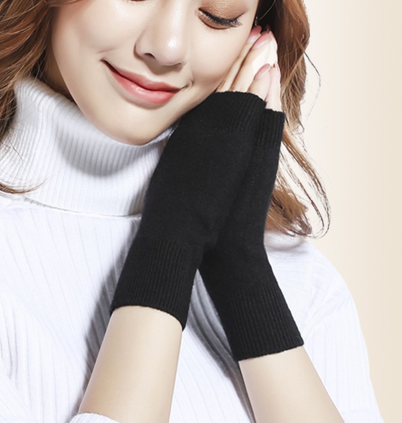 羊绒护腕女手套保暖关节手腕防寒套月子产后孕妇冬季露指腱鞘护手掌