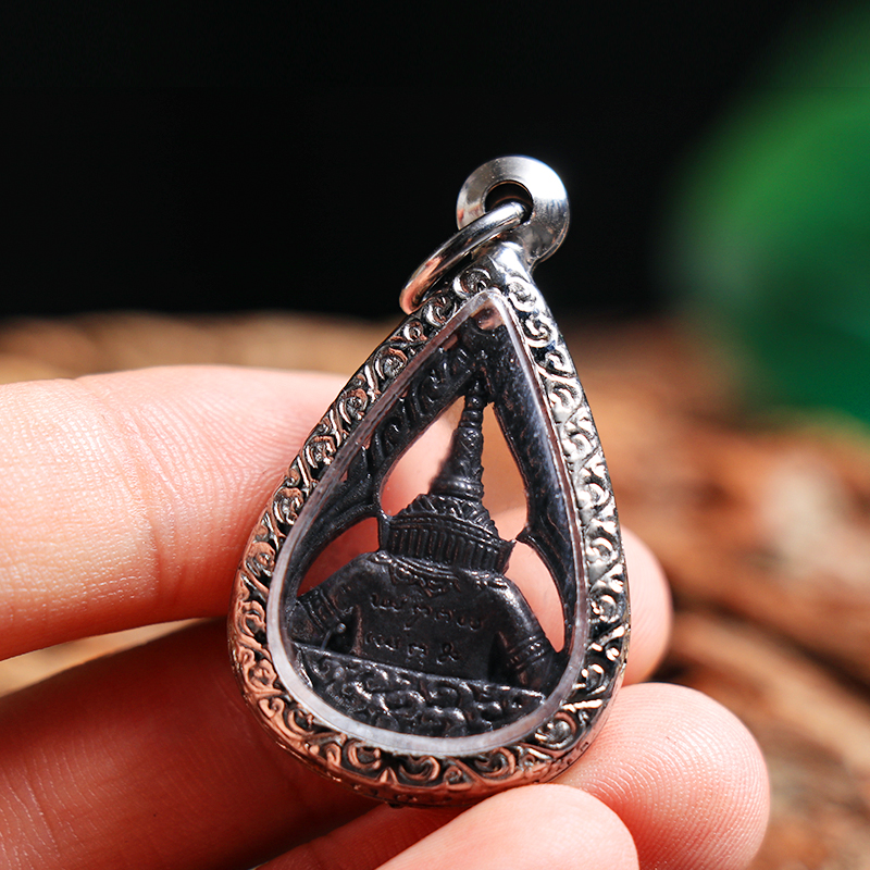 宾昔 泰国佛牌 拉胡 小立尊水滴形 铜制拉壶 拉