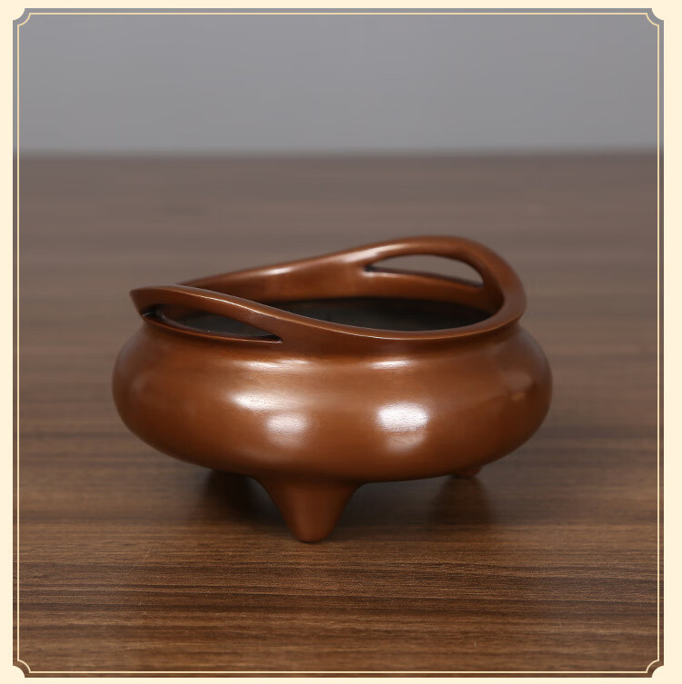 青铜时代 紫铜香炉紫铜香炉 仿古大明宣德炉 香道用品乔耳炉线香炉驰