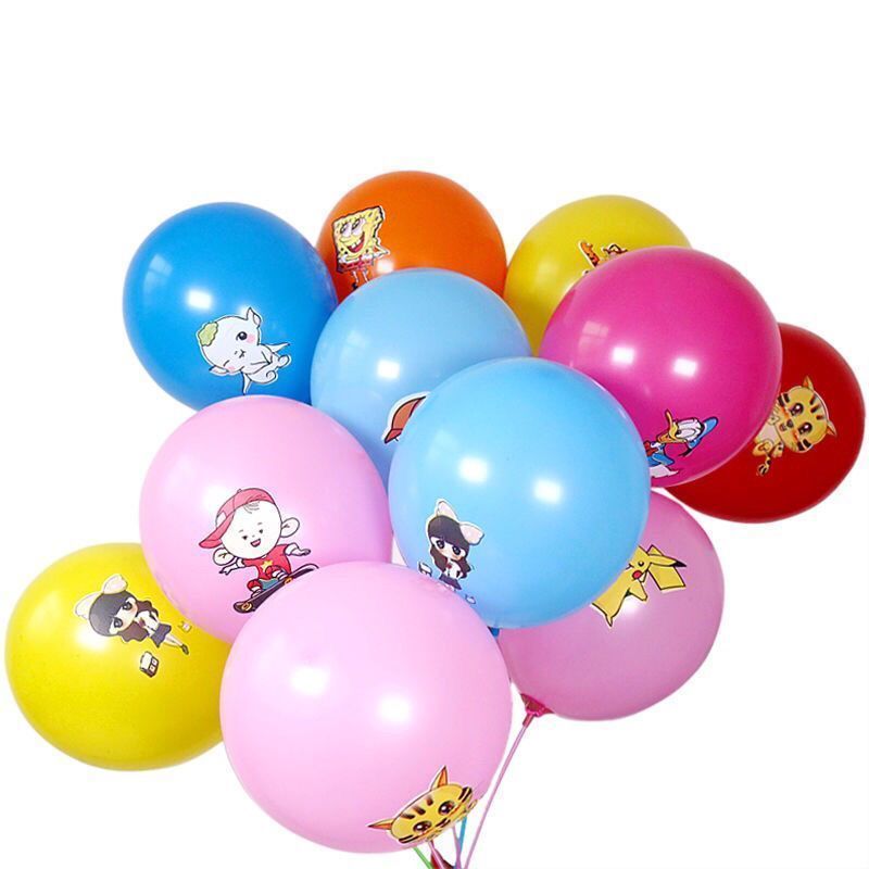 大号加厚儿童可爱气球防爆多款混搭卡通彩色玩具地推异形汽球批发大号