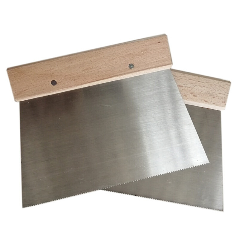 刷胶神器锯齿刮胶板刮刀a2聚氨酯胶胶铺pvc塑胶地板工具20cm梯型齿