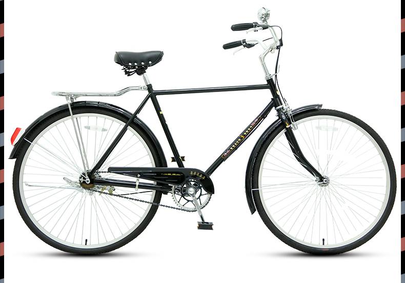 28大杠 二八大杠自行车男28寸26普通通勤加重老式复古单车成年成人 qe