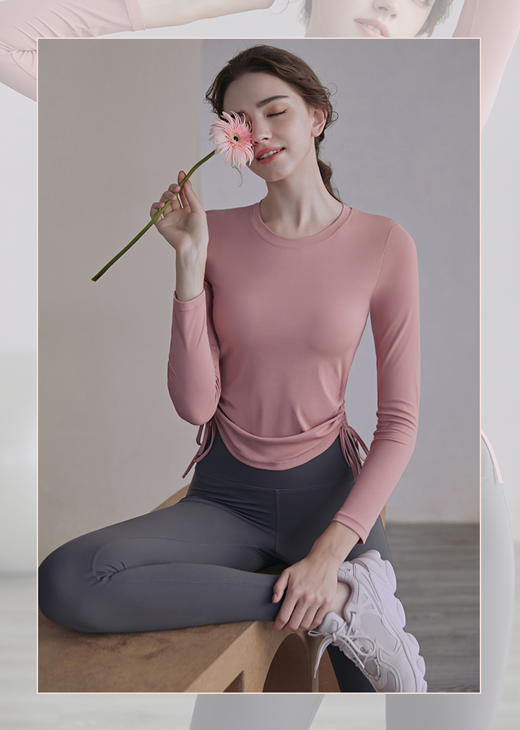 春风袖秋冬瑜伽套装瑜伽服套装女秋冬高端时尚气质健身运动长袖高感