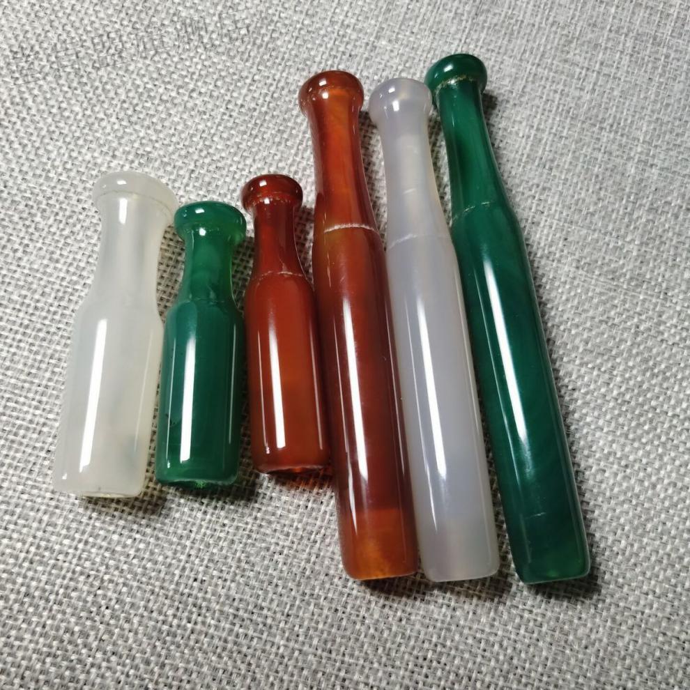 堂肯盟旱烟嘴天然玛瑙玉石烟嘴旱烟袋哨传统老式烟杆烟锅烟斗烟具配件