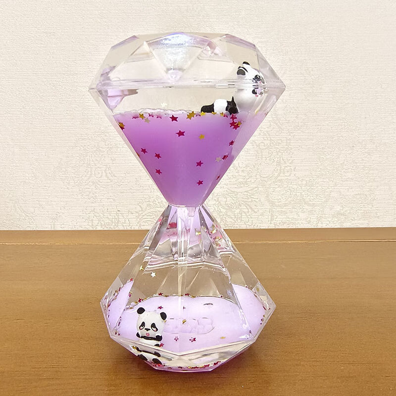 油漏玩具创意液体沙漏动物油水滴液体沙漏摆件动感计时器儿童礼物 奶