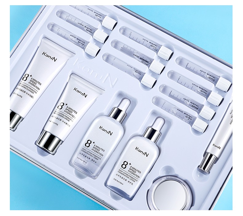 韩佳妮山羊乳养护套盒温和补水清爽修护化妆品套装男女 山羊乳免洗