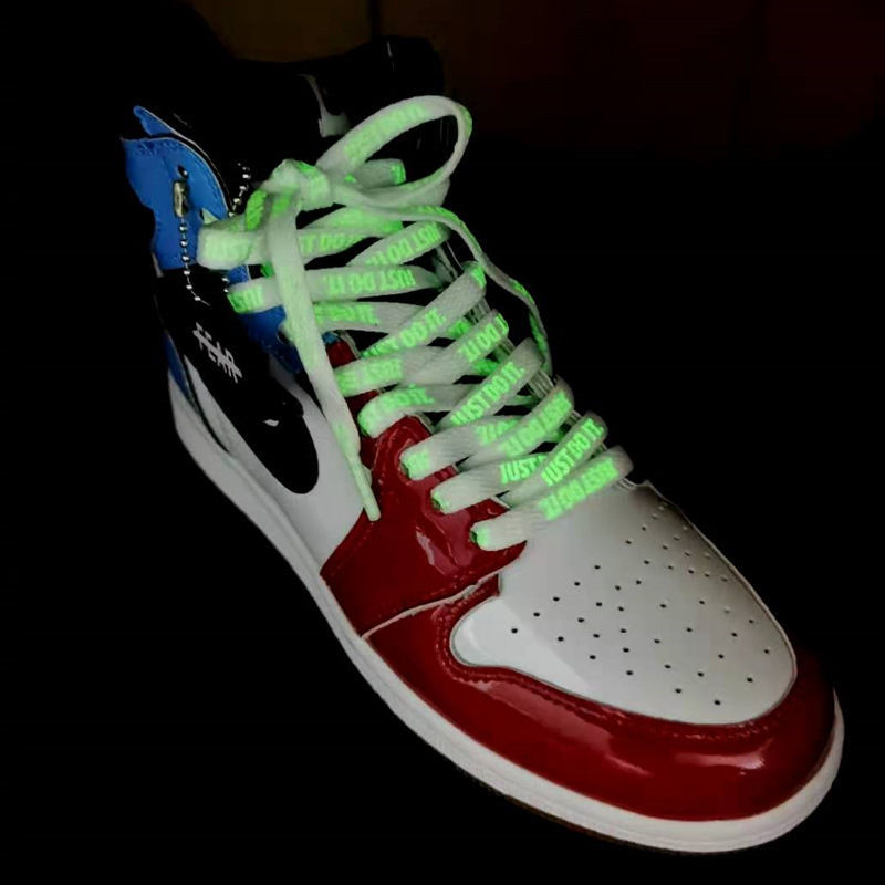 适配夜光鞋带荧光发光af1a··j1高帮开拓者blazer电玩像素just do it