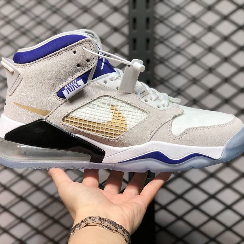 【官方】mars270aj合体鞋tpu组合鞋底半掌气垫缓冲篮球鞋运动鞋 灰白