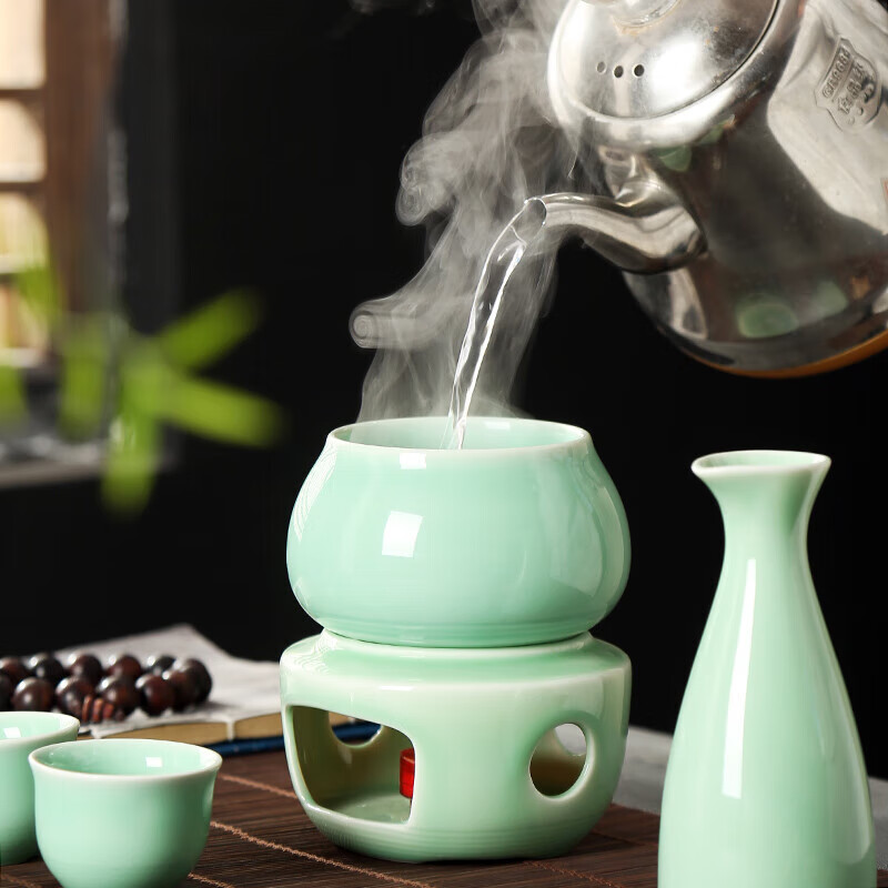 黄酒杯温酒器 温酒器复古烫煮酒壶黄清酒小酒杯家用加热暖酒器分酒器