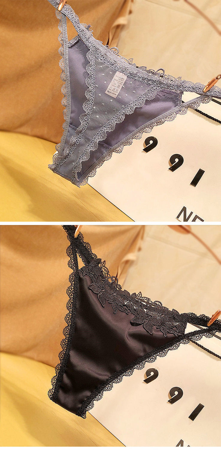 秉藜丁字裤女一根线内裤女性感方便房事裤衩t字内裤女欧美时尚蕾丝边