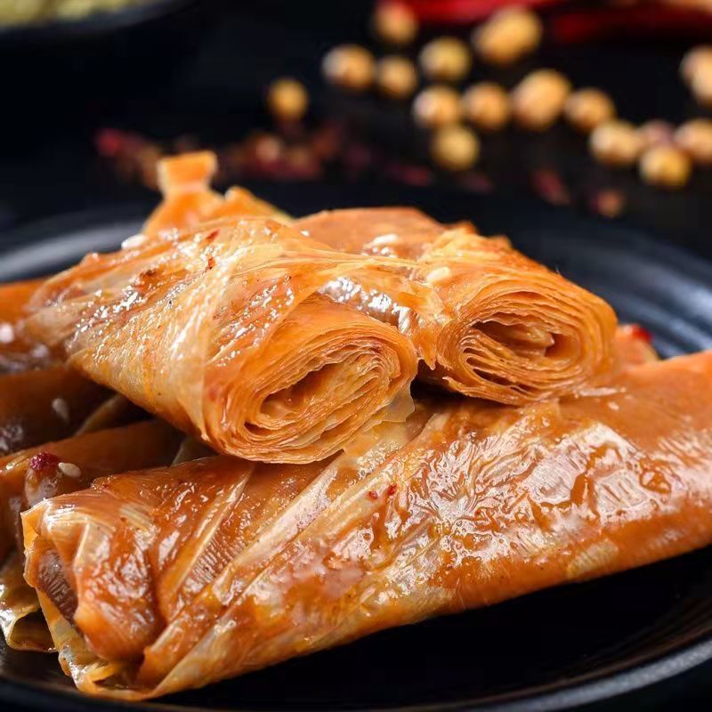 罗江豆鸡四川德阳特产素豆鸡五香麻辣柔软细腻鲜香五香味80gx3袋