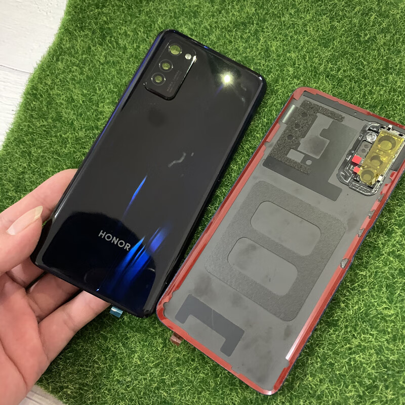 hkxa适用华为荣耀v30玻璃后盖v30pro电池盖后壳背屏替换中框电池门v30