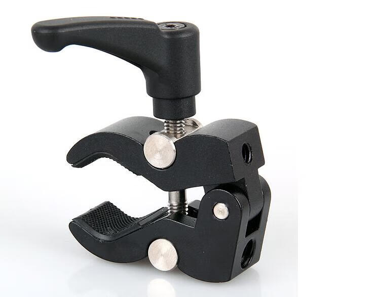 微单反相机监视器小支架热靴怪手蟹钳夹麦克风豌豆夹