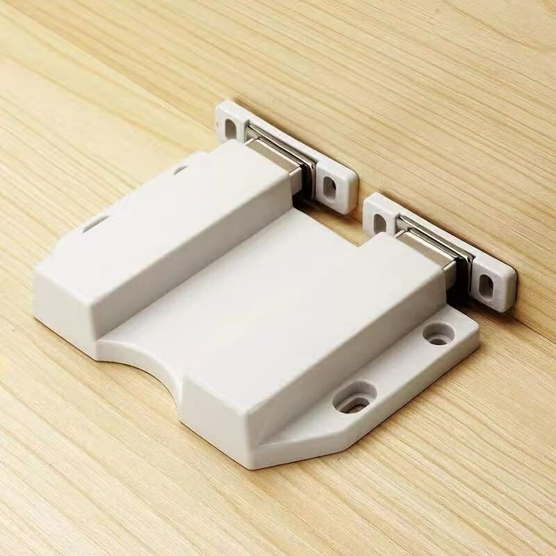 abs反弹器衣柜门橱柜门免拉手单开门双开门用一按即弹abs白色反弹器单