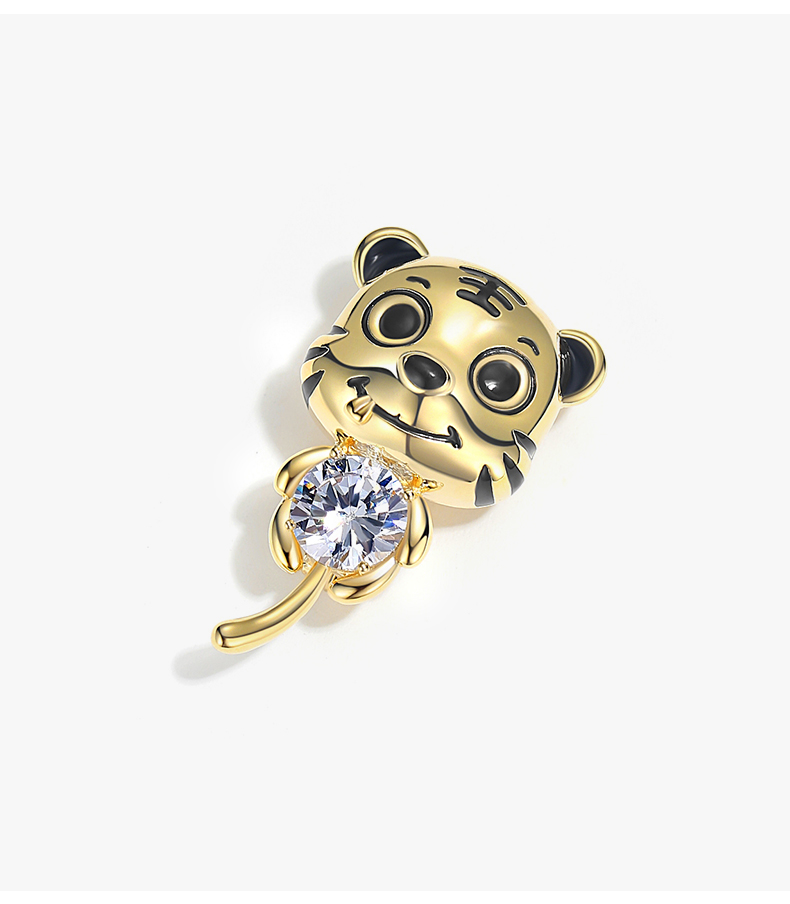 2022新款小老虎胸针caromay萌趣小老虎胸针女日韩简约可爱学生别针