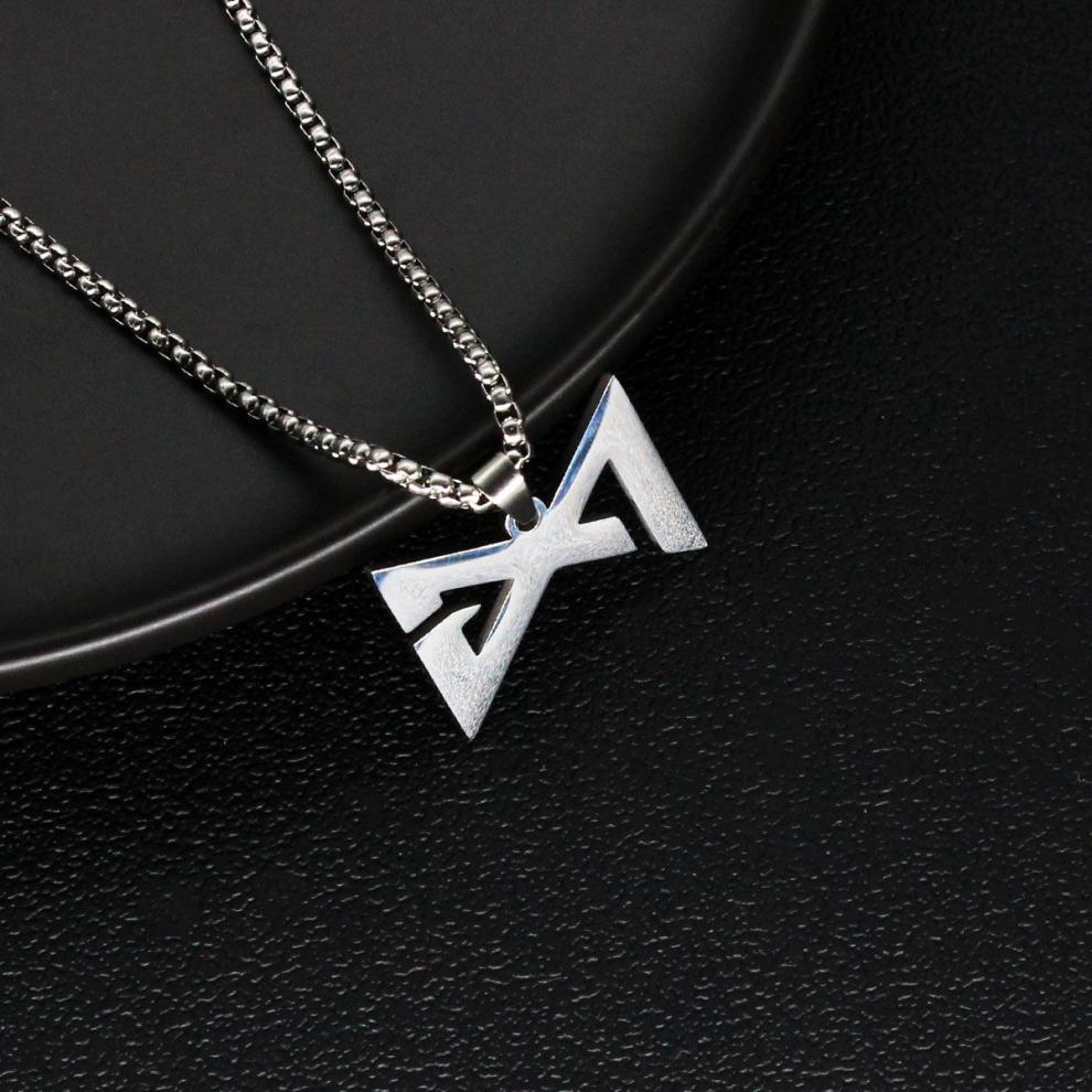 京识滕讯体育同款nba球星pg保罗乔治logo钛钢项链 哈登潮男嘻哈街头