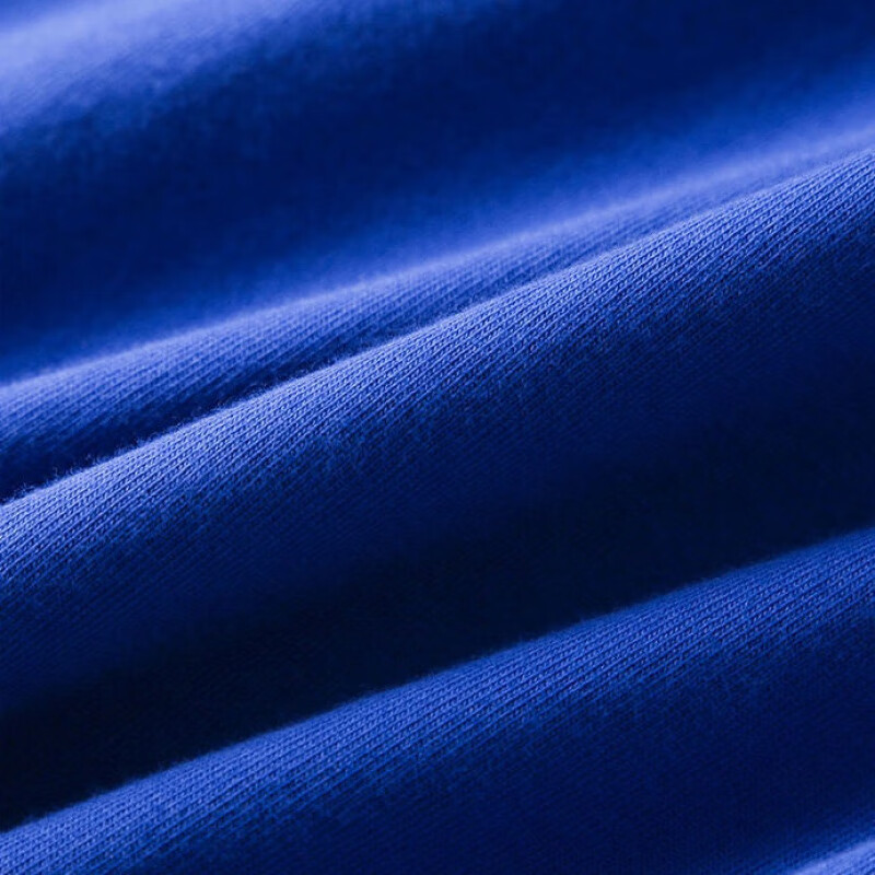 短袖t恤男潮流上衣克莱因蓝纯净精梳棉短袖t恤男女新款显白宽松棉纯色