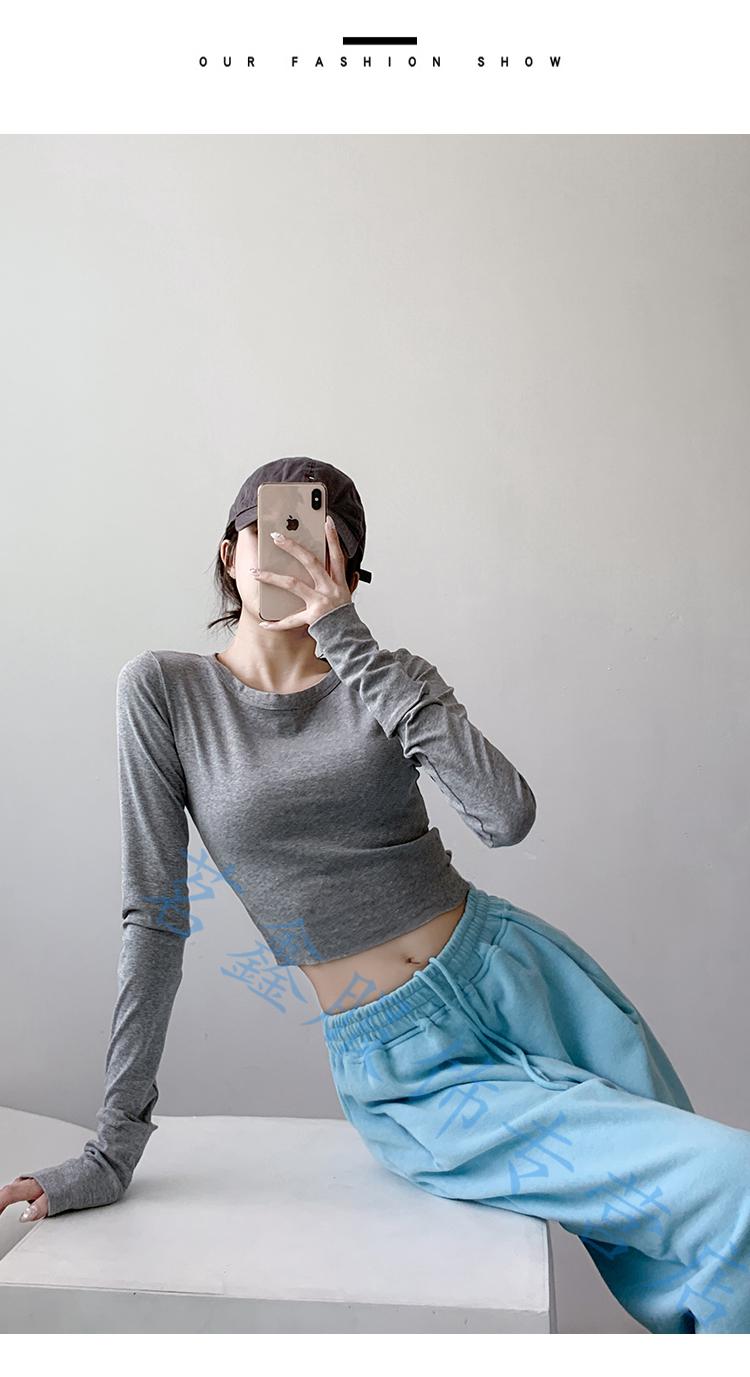 jazz爵士舞服装女韩版街舞辣妹上衣穿搭性感蹈服女秋裤子露脐露肚子的