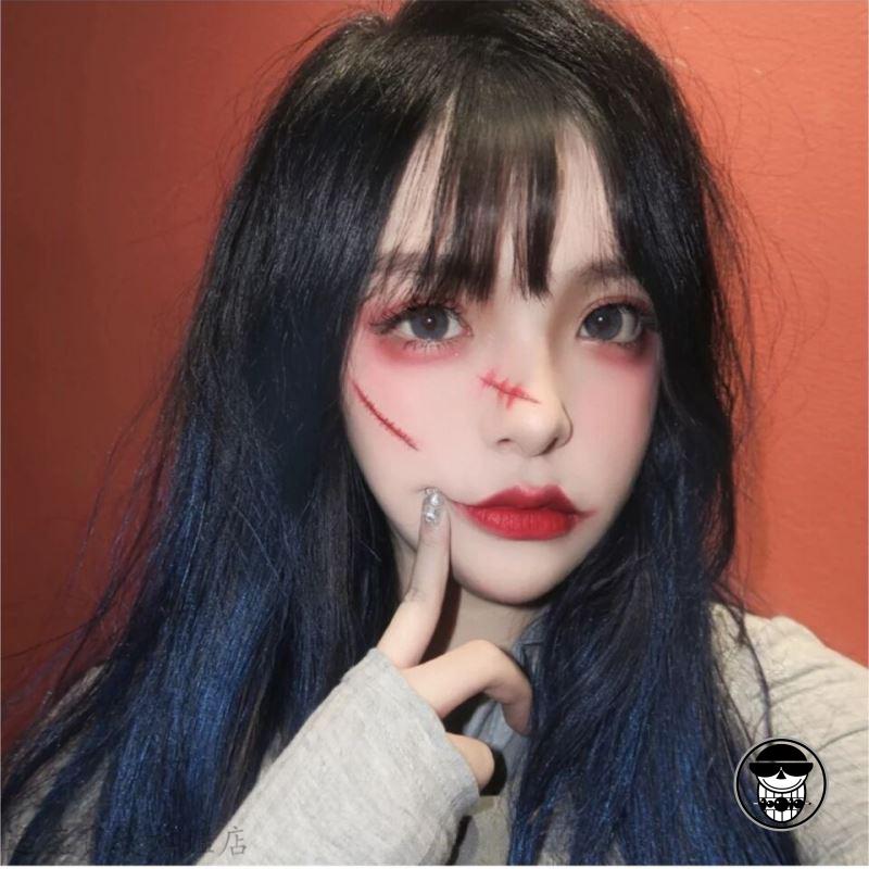 万圣节脸部贴纸面部装饰贴画假伤疤口贴伤痕贴纹身贴脸贴儿童仿真