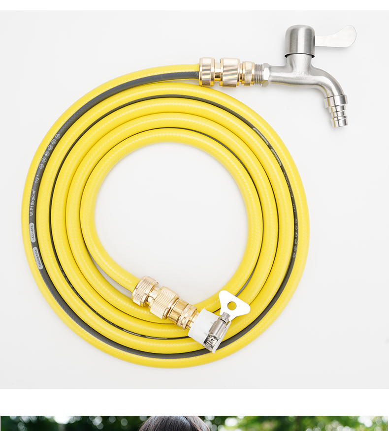 水管接头对接器软管接水龙头加长延长纯铜外转接口高压洗衣机40米水管