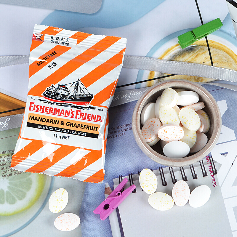 渔夫之宝铁盒老牌润喉糖含片强劲薄荷清新口气清凉护嗓子疼接吻糖含糖