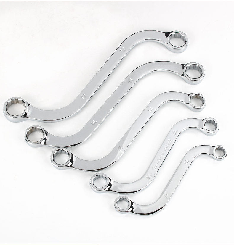 双向s型梅花扳手u型两头梅花扳手双头异形双梅扳手汽修工具u型梅花