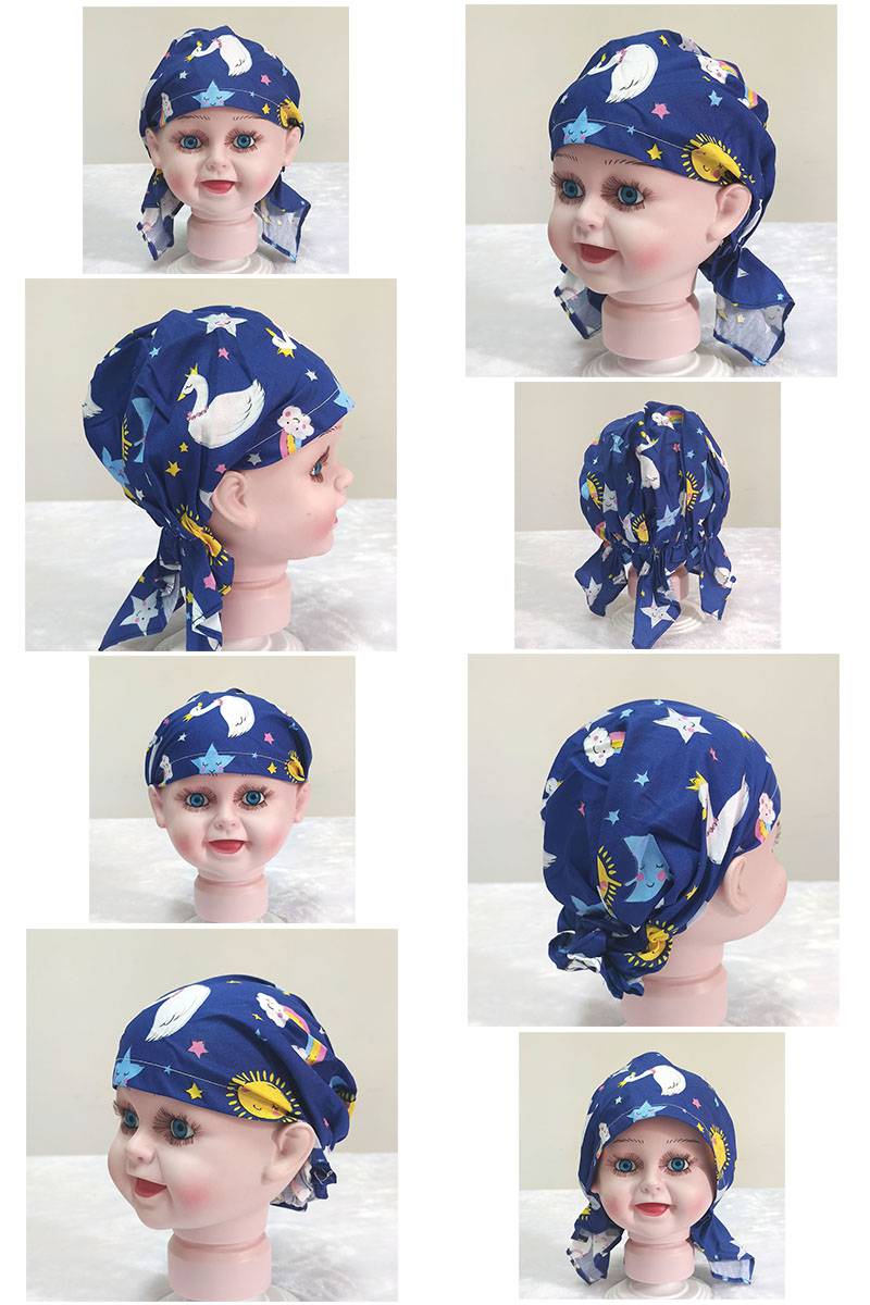 海盗头巾男包头宝宝帽子春夏季薄款婴儿包头小帽女童三角海盗帽男透气