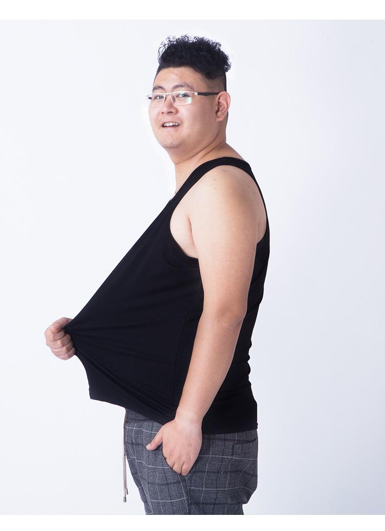 xqb中老年大号宽松大码背心男加肥加大夏季肥佬胖子运动跨栏汗衫2件装
