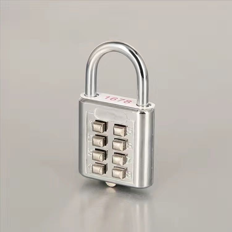 头宿舍防盗锁小号锁头健身房柜子行李箱房门锁挂锁6位8位按键锁2个装