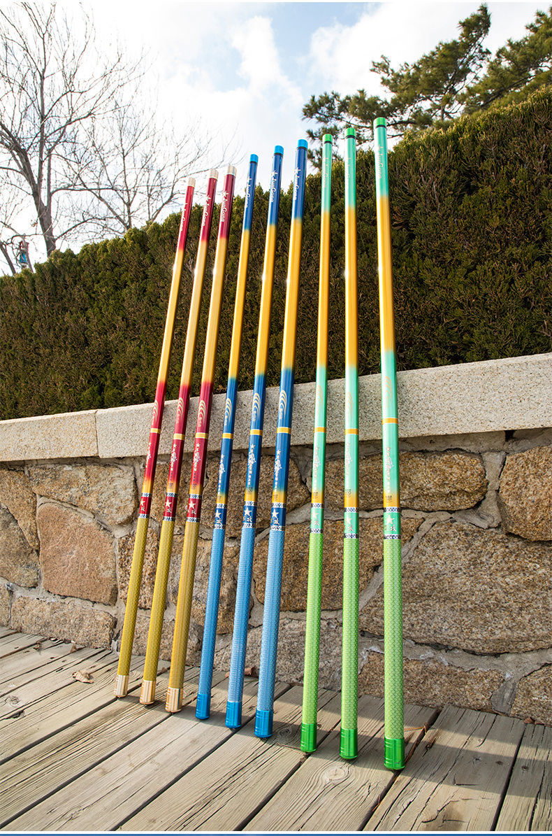 南啵丸军攻战青鲟鱼竿大物巨物竿台钓高碳超硬54637281米暴力黑坑竿