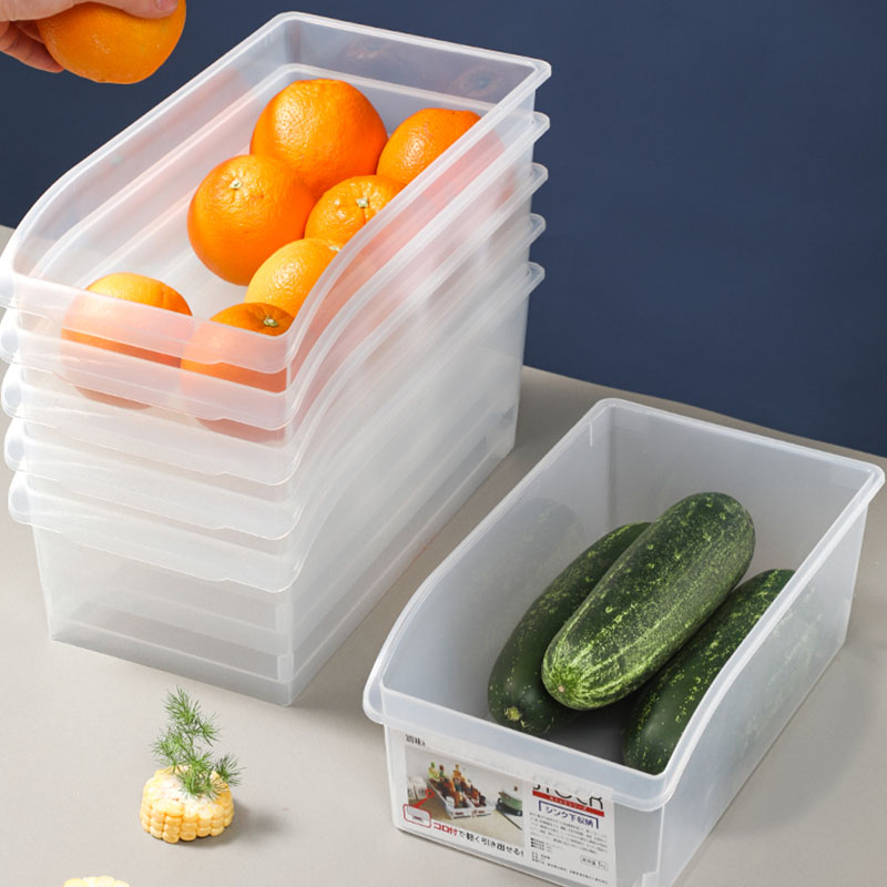 冰箱储存盒冰箱收纳盒冷藏冷冻盒抽屉式冷冻层抽拉储存整理盒收纳筐篮