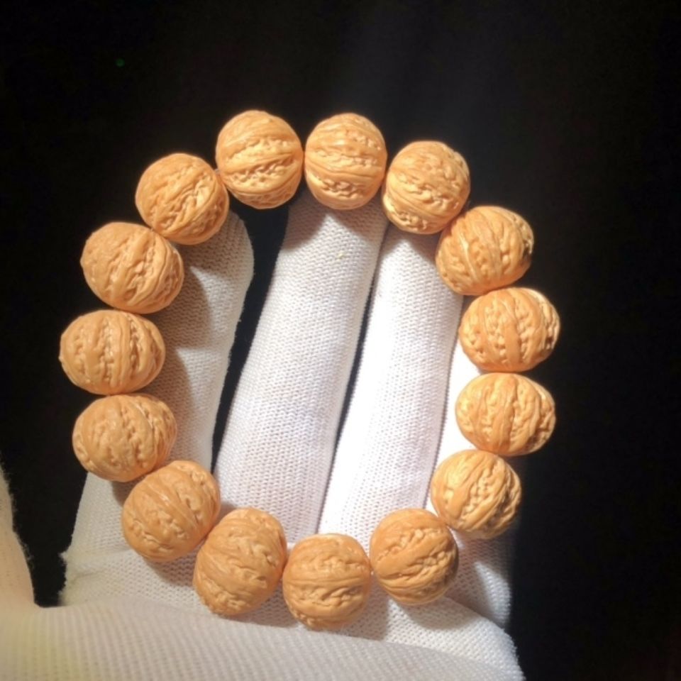 京八棱核桃手串猴头雕刻京八棱飞碟京八棱 生日礼物 节日礼品 京八棱